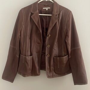 Genuine Leather Cabi Blazer